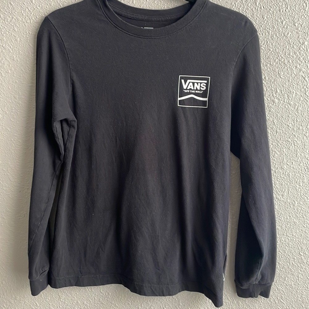 Vans black‎ long sleeve camo floral graphic tee